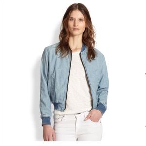 Rag & Bone Women’s Jean Bomber Jacket